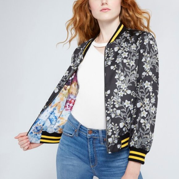 Alice + Olivia Multicolor Bomber Jacket - Picture 2 of 11